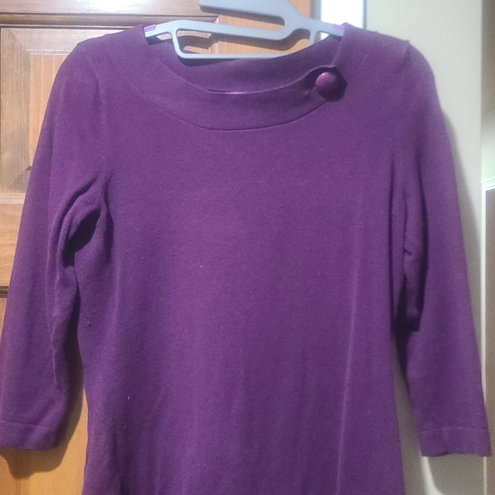 Banana Republic Deep Purple Knit Top